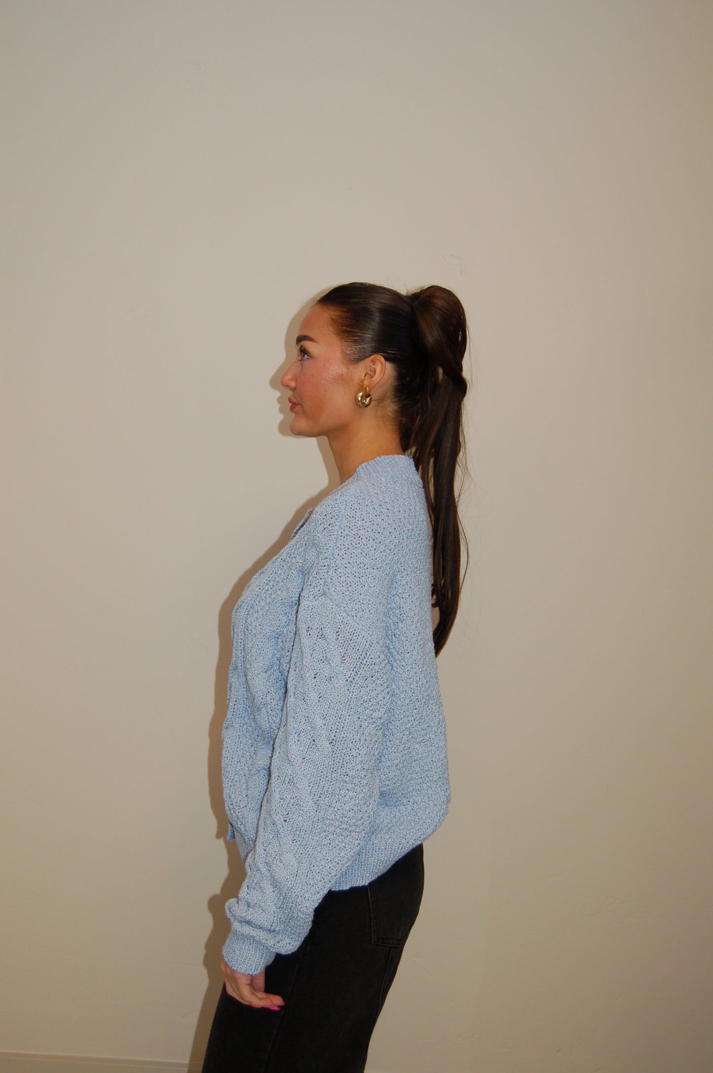 Serene Blue Knit Sweater