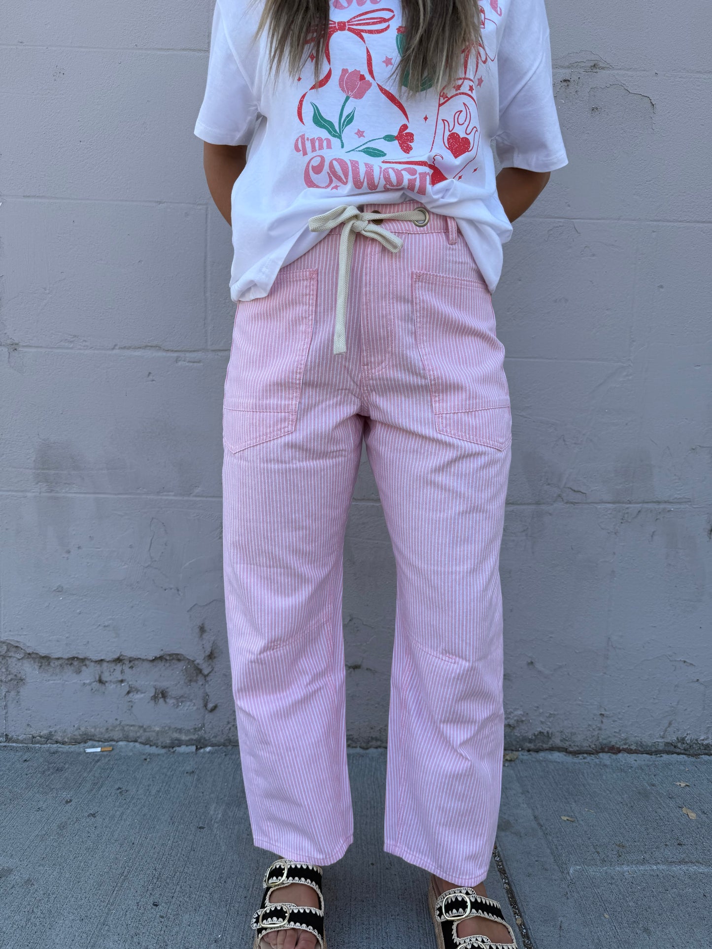 Barbie Dream Stripped Barrel Jeans