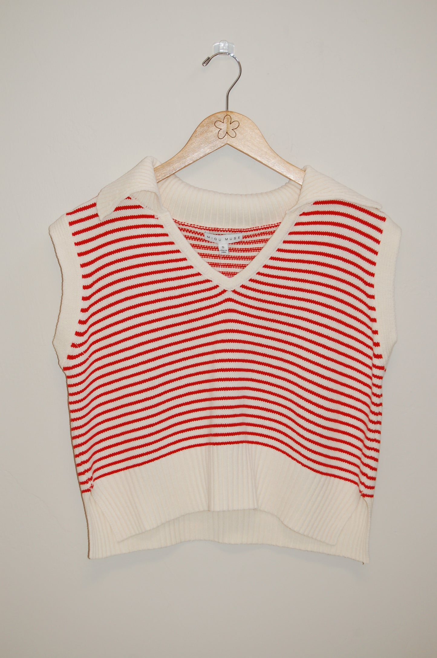 Scarlet Striped Knit Sweater