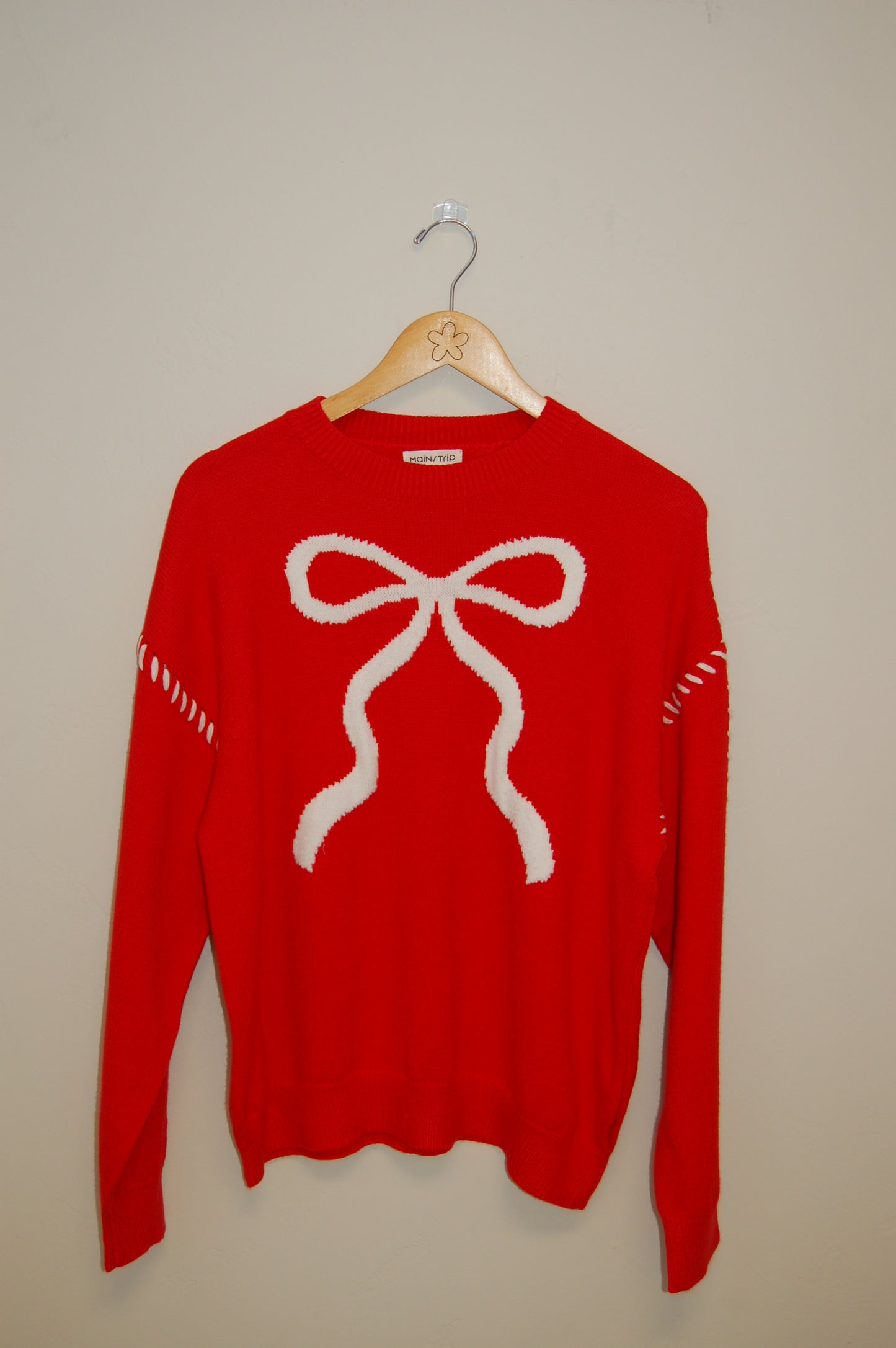 Crimson Bow Sweater