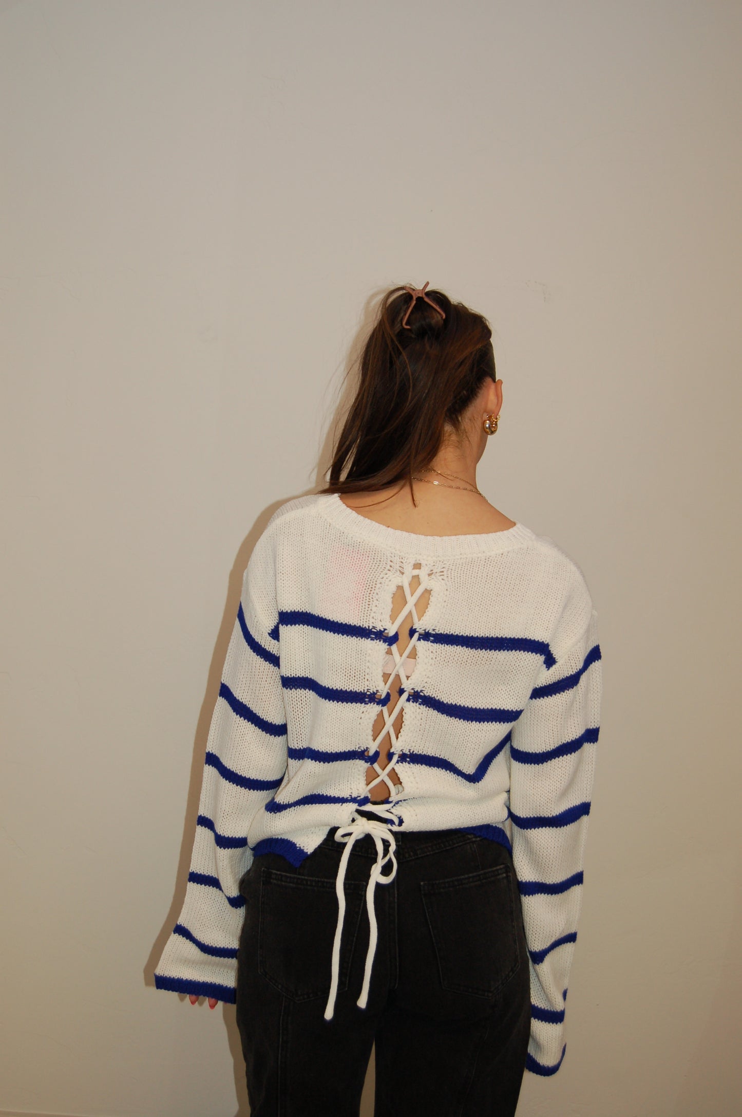 Chic Stripe Knit Sweater