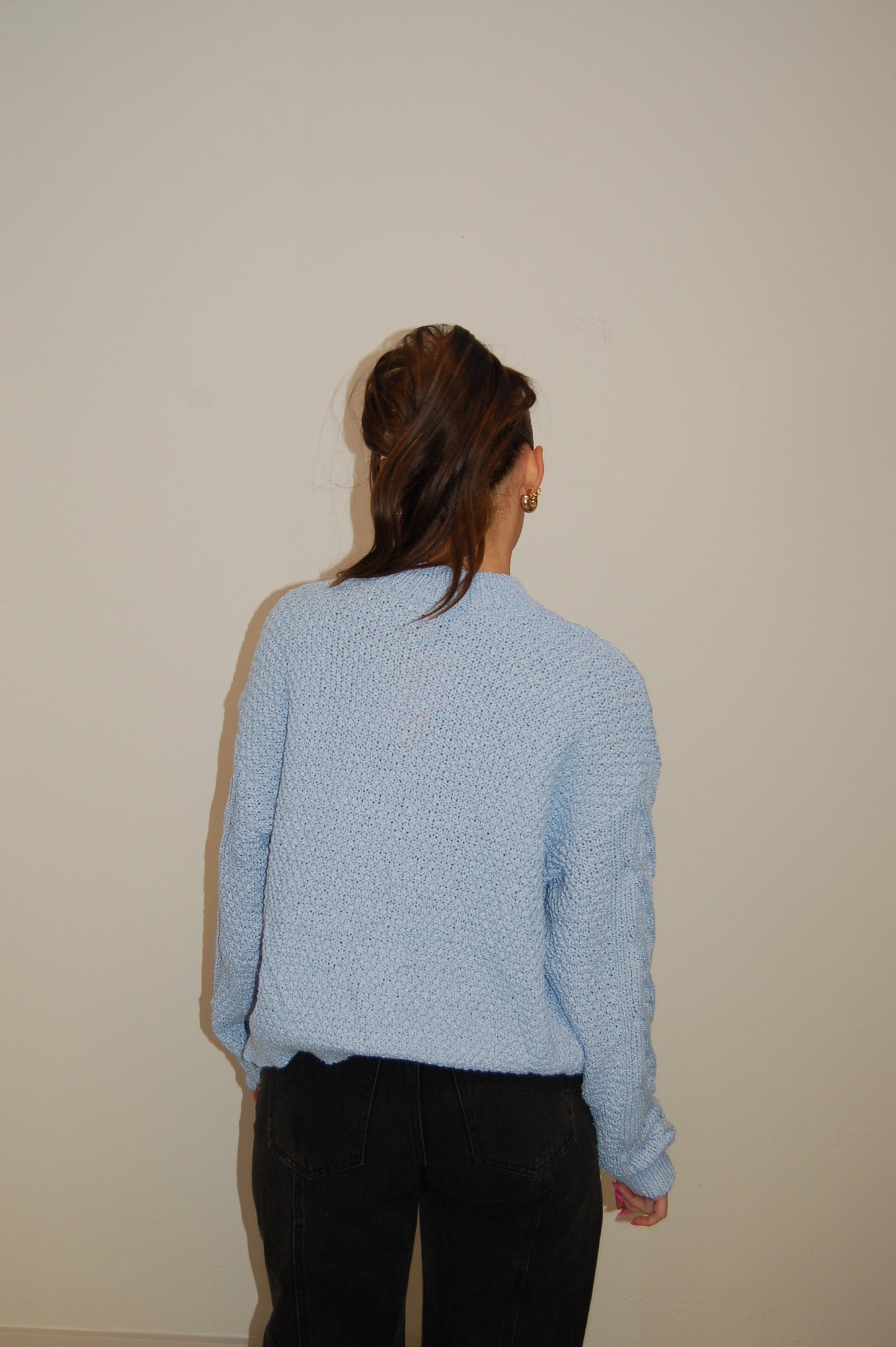 Serene Blue Knit Sweater