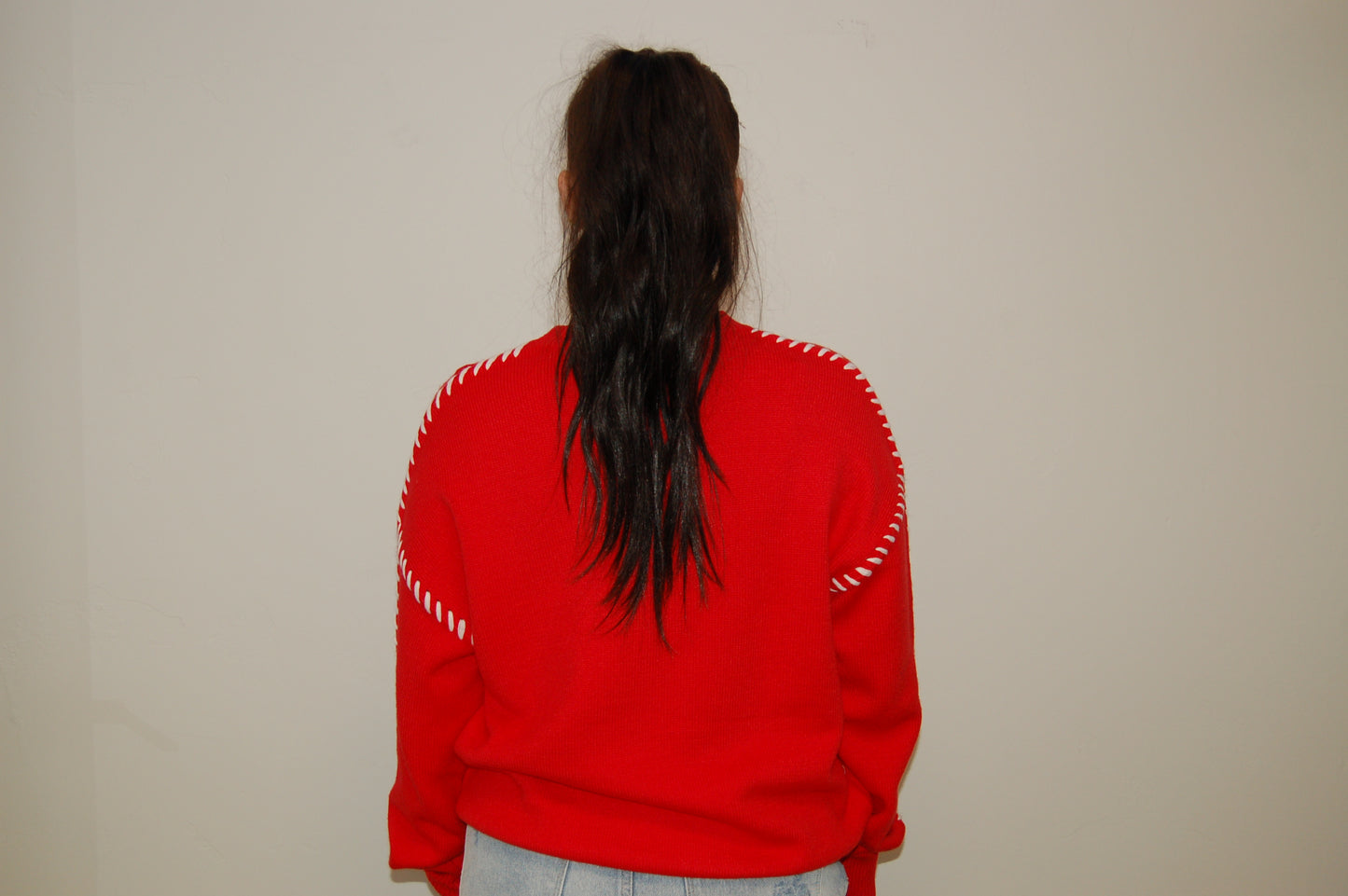 Crimson Bow Sweater