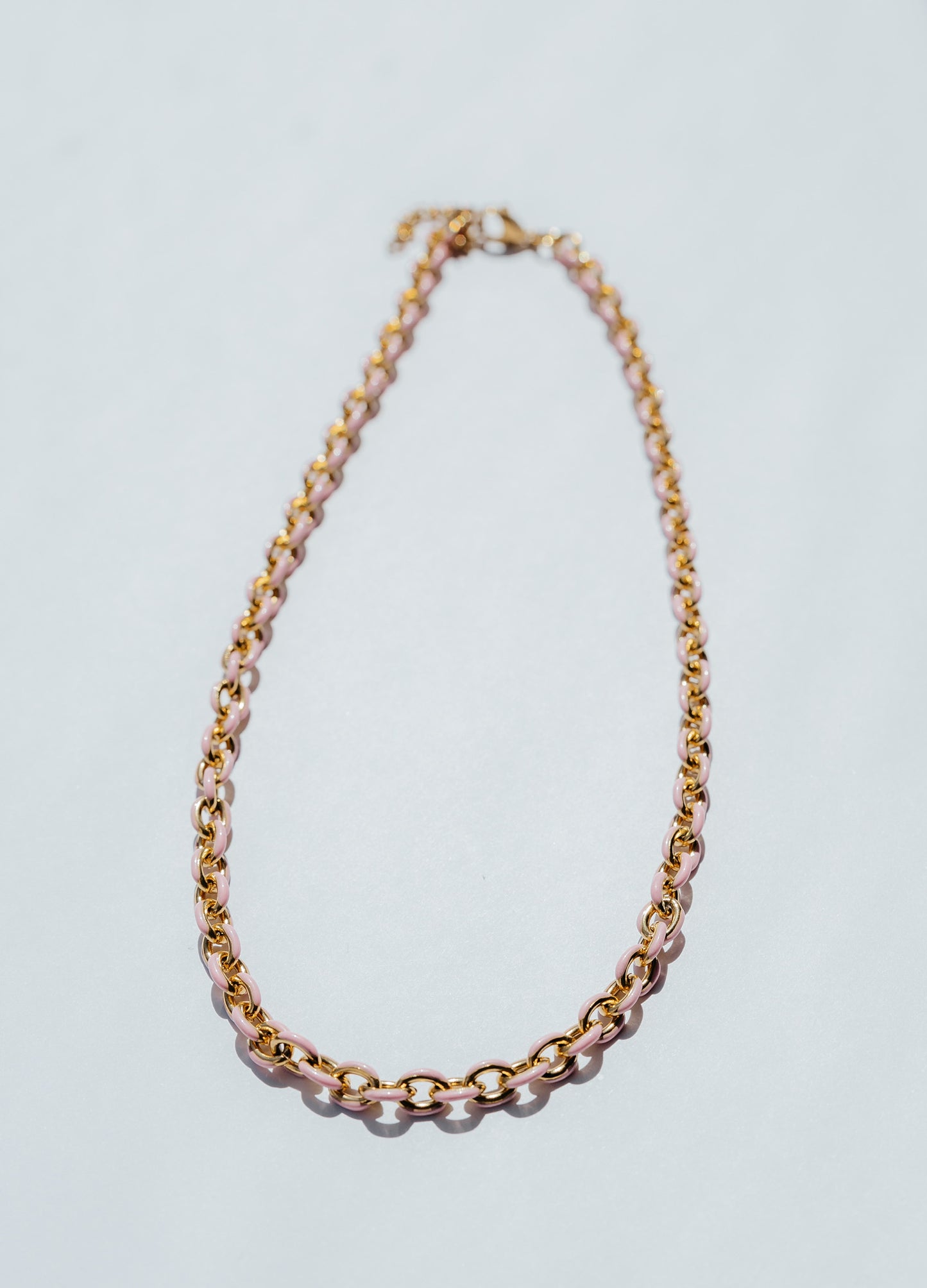 Pink Enamel Chain