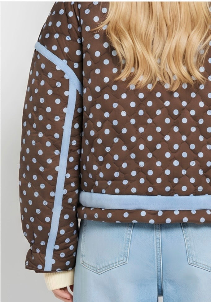 Blueberry Cocoa Puffer Jacket