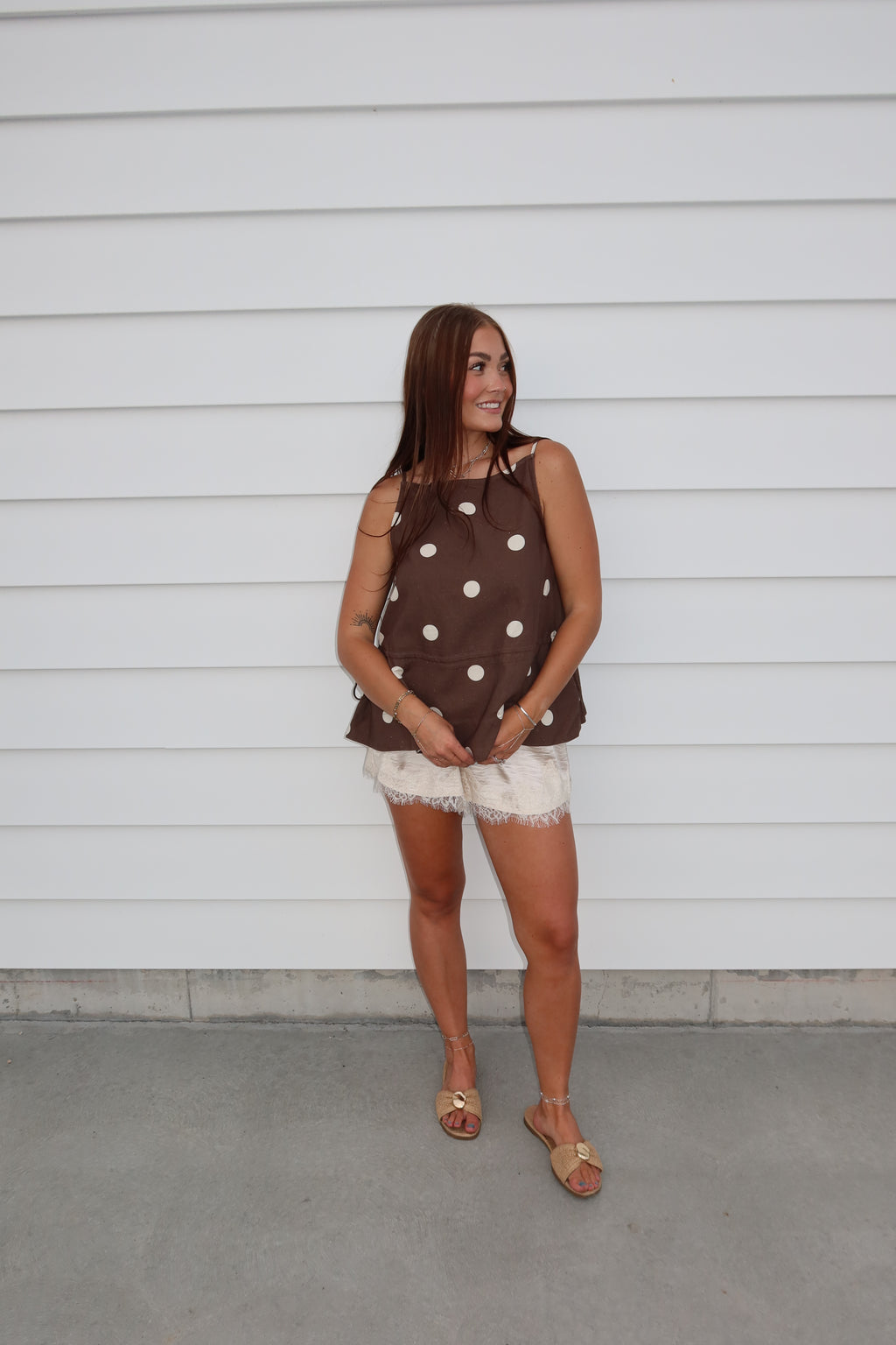 Ivory Lace Shorts