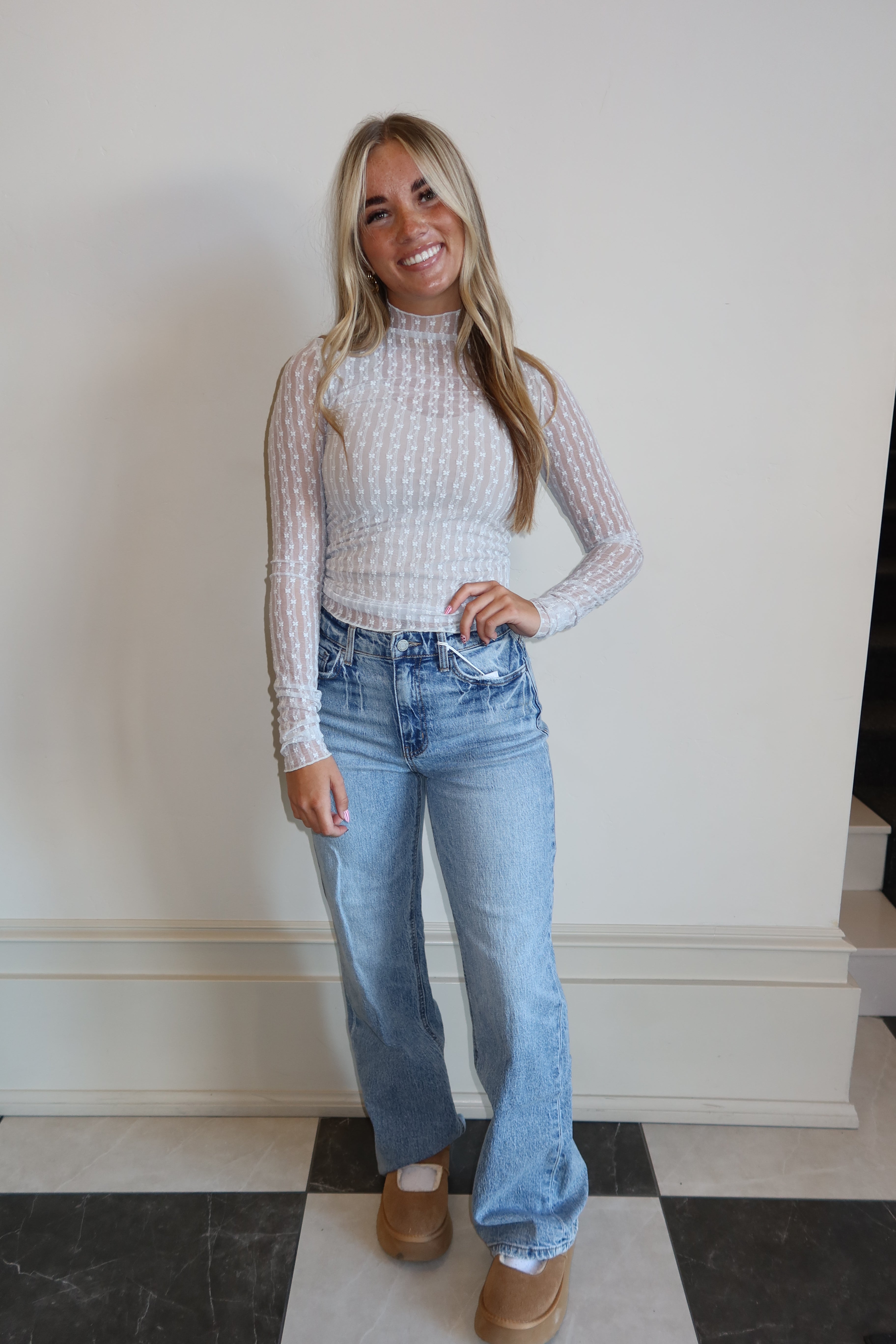 Flower Pattern Under Shirt