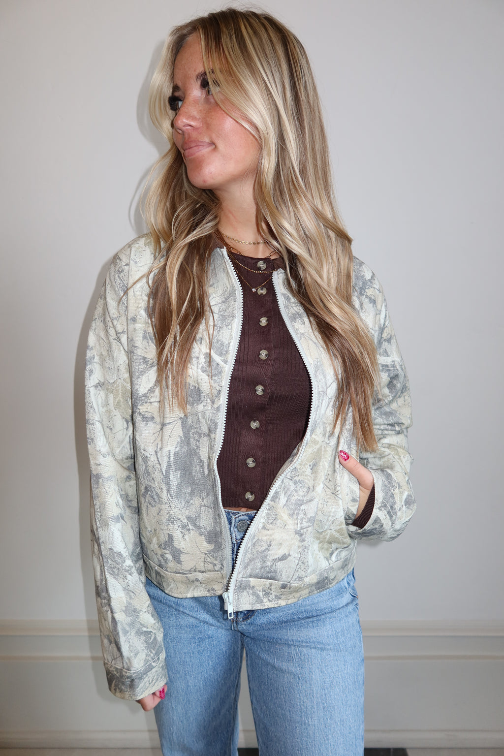 Timber Camo Collar Jacket