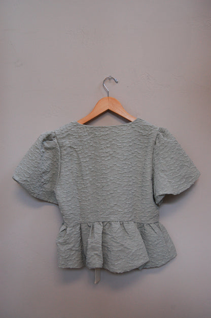 Sage Tie Top