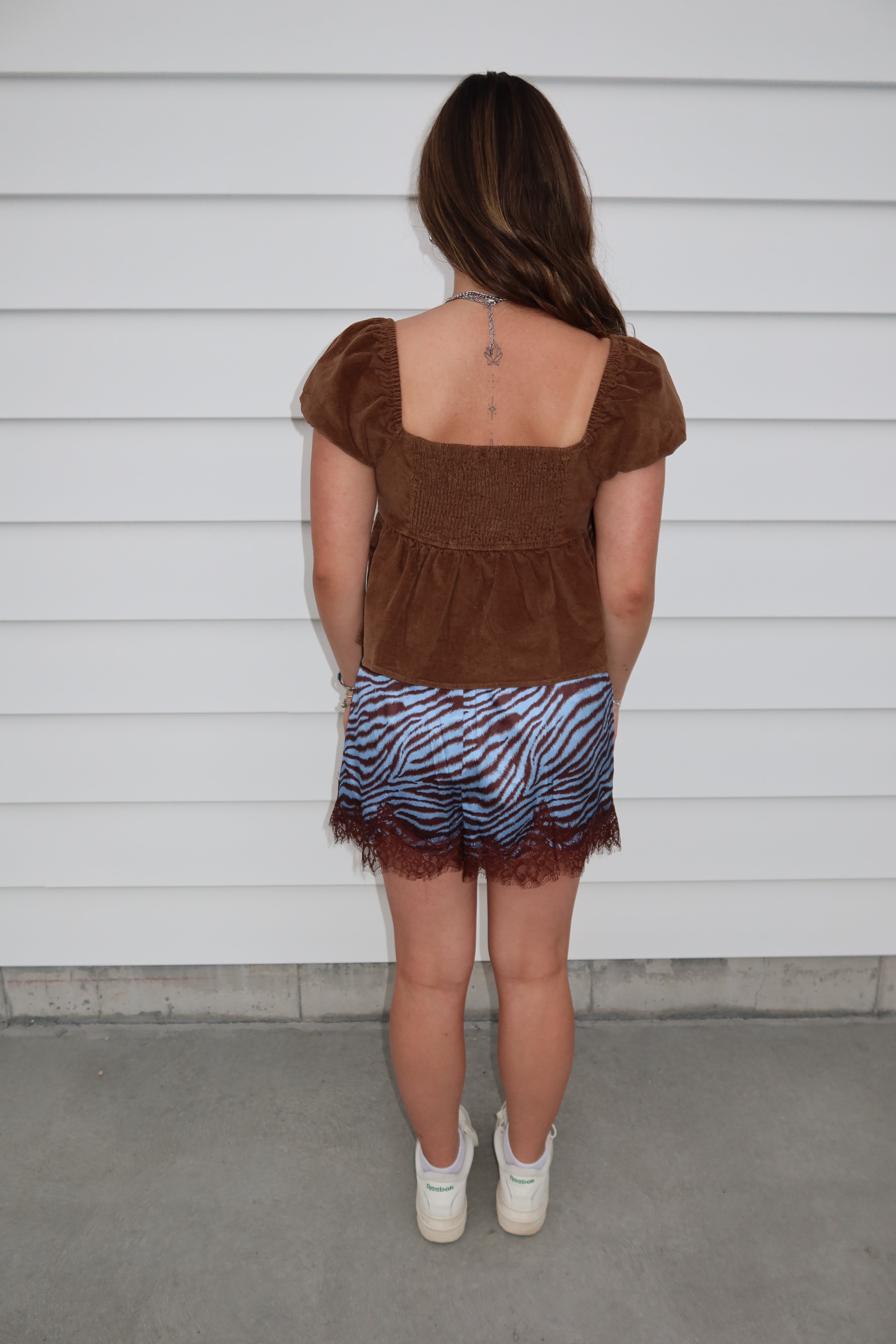 Zebra Lace Shorts