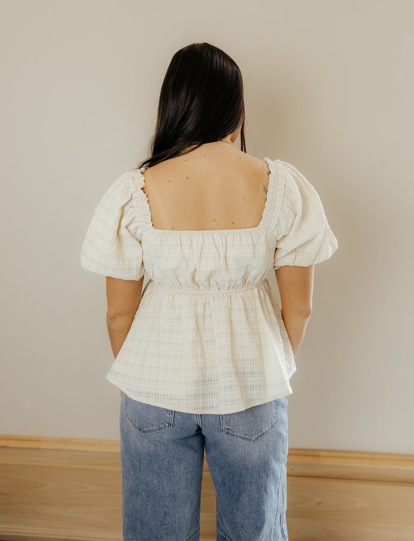 Creamy Luxe Babydoll Top