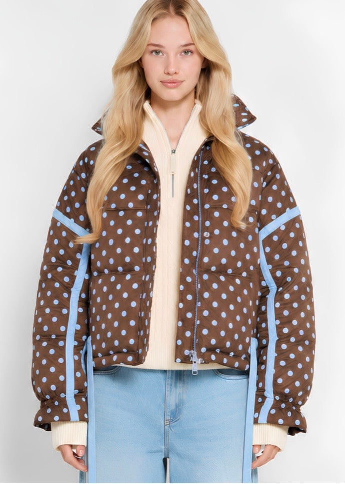 Blueberry Cocoa Puffer Jacket