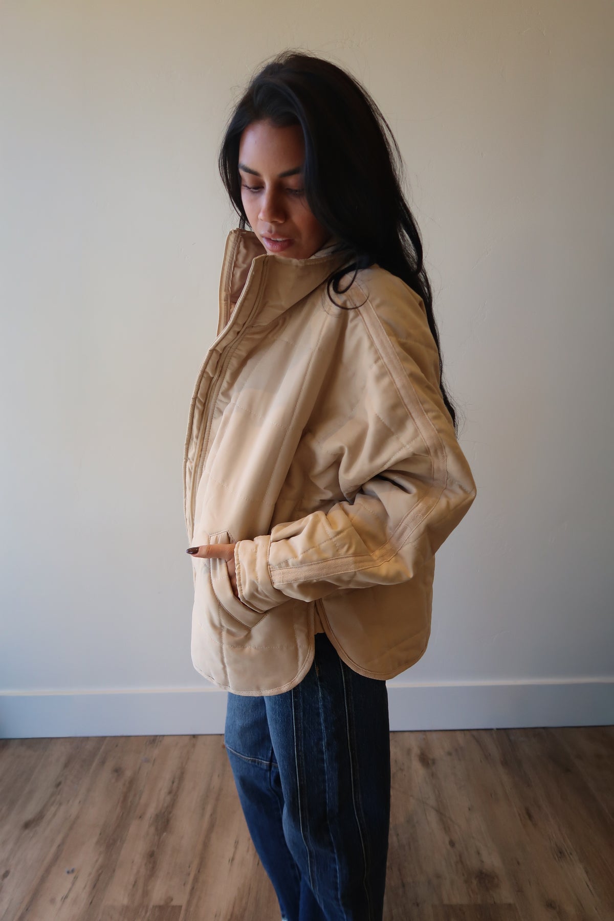 Vanilla Cloud Quilted Jacket