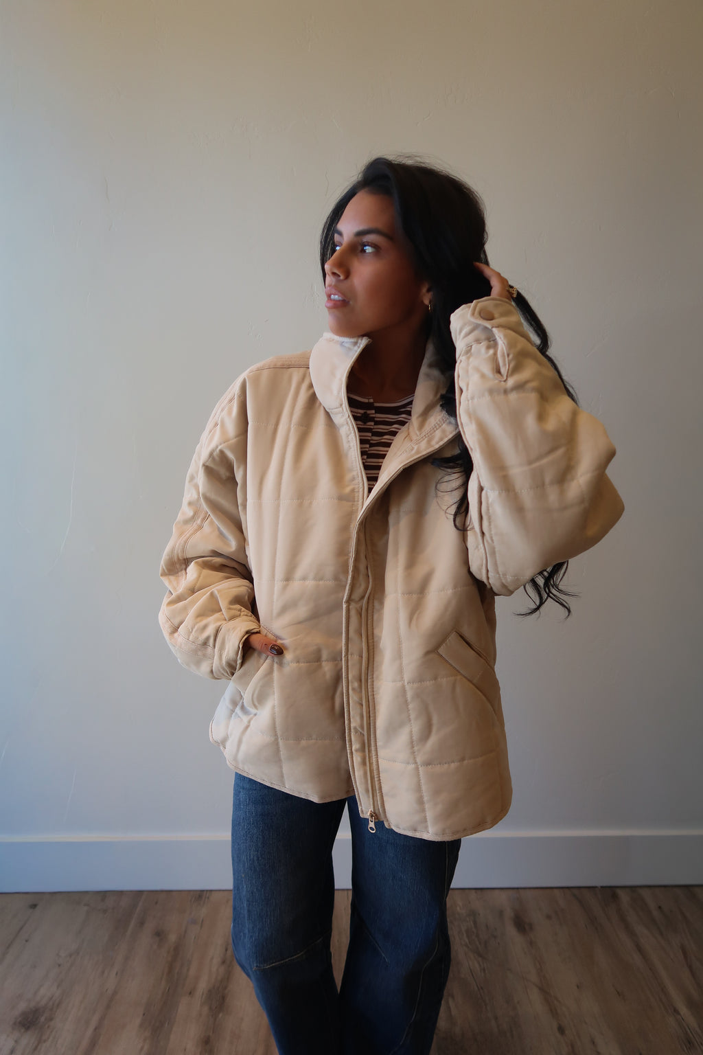 Vanilla Cloud Quilted Jacket