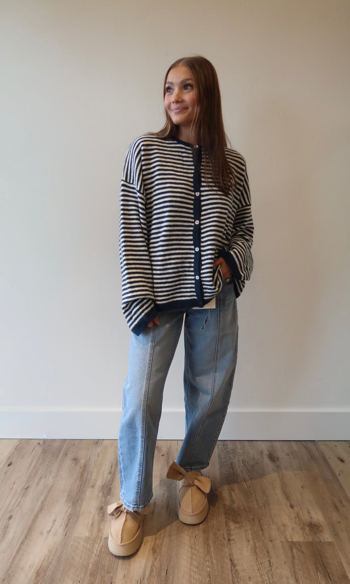 The Hampton Stripe Cardigan