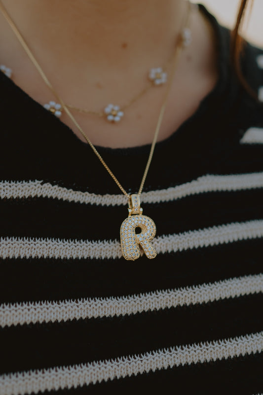 Large Initial Necklace