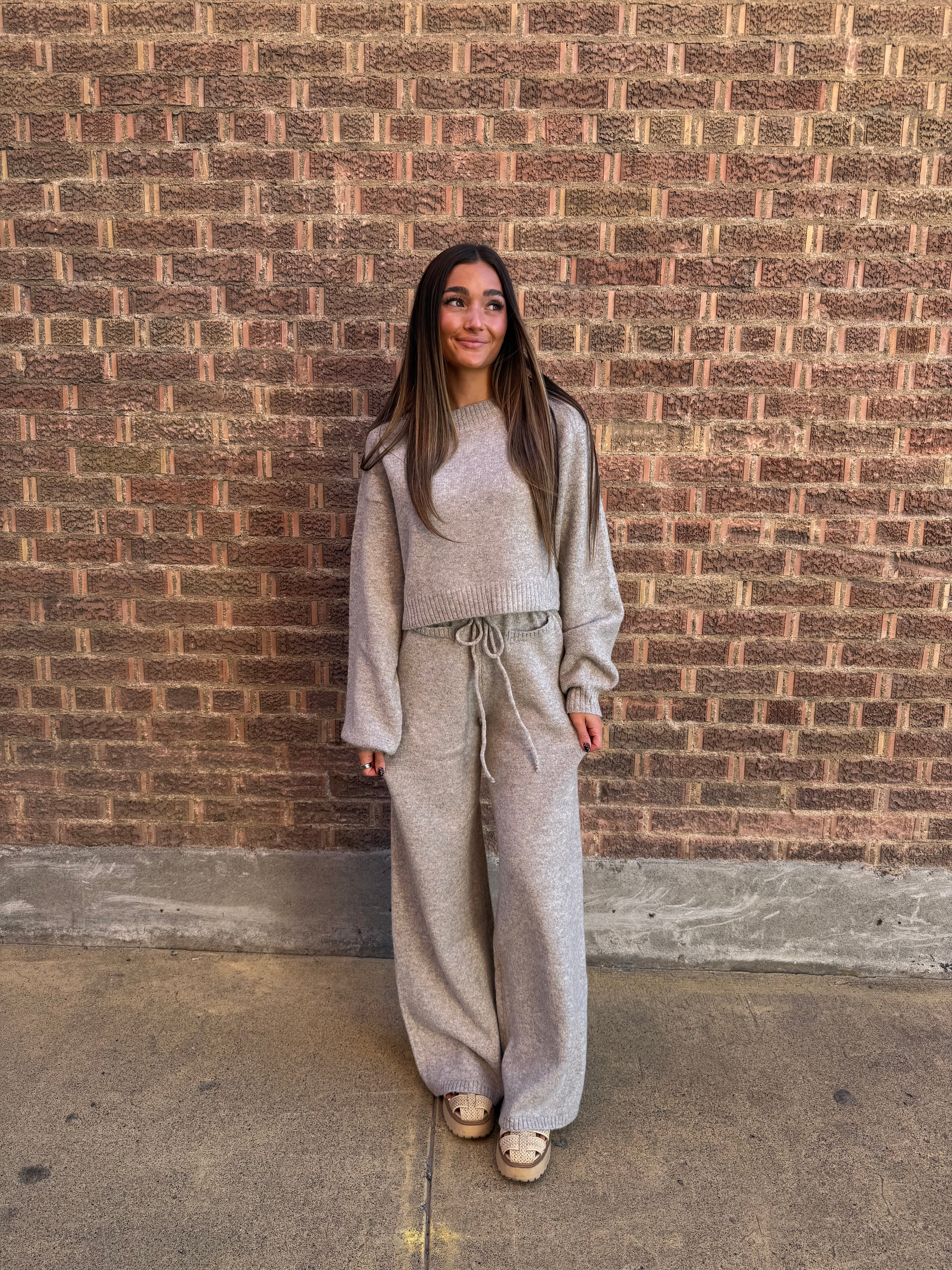 Mocha Allure Knit Set