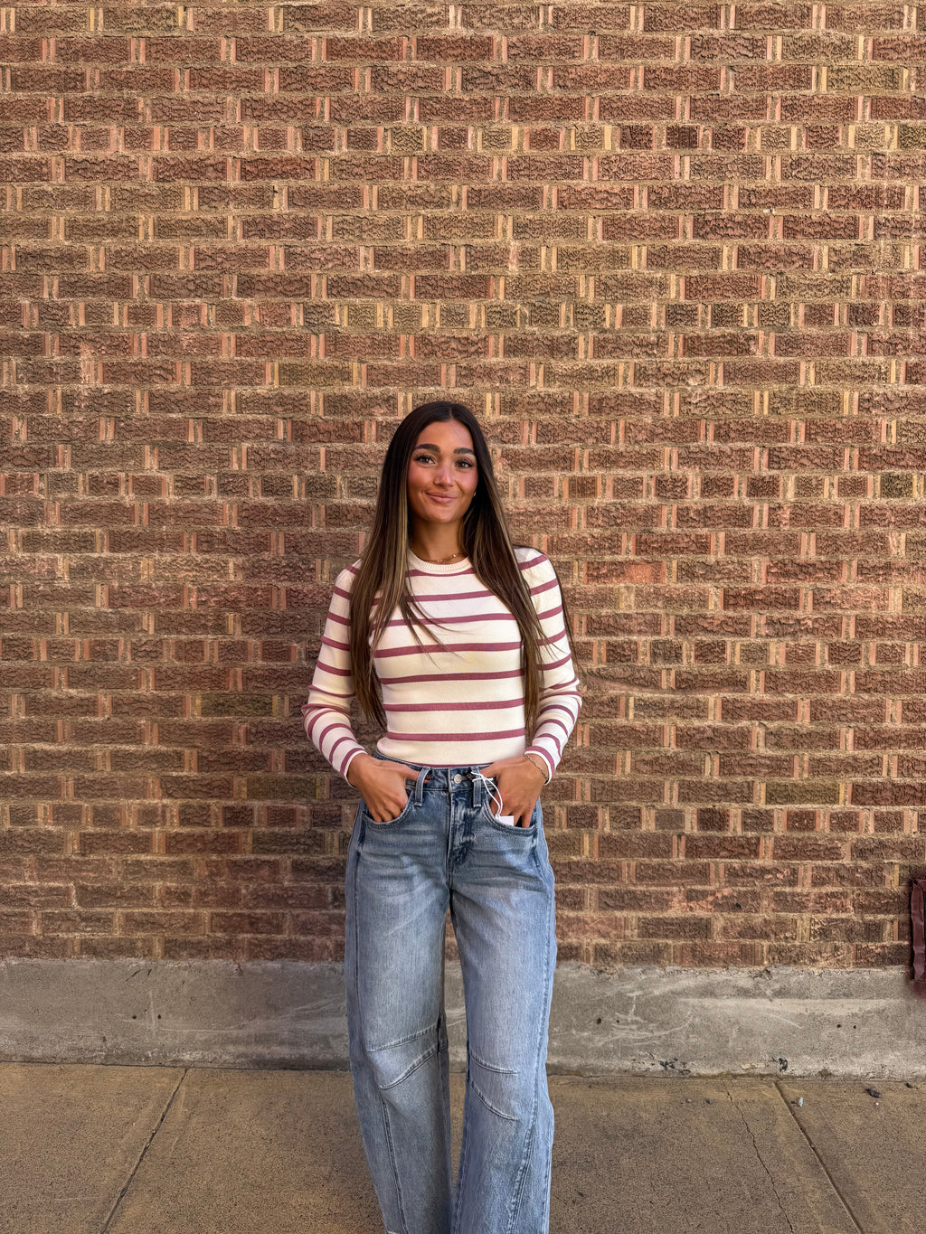 Mauve Long Sleeve Bodysuit
