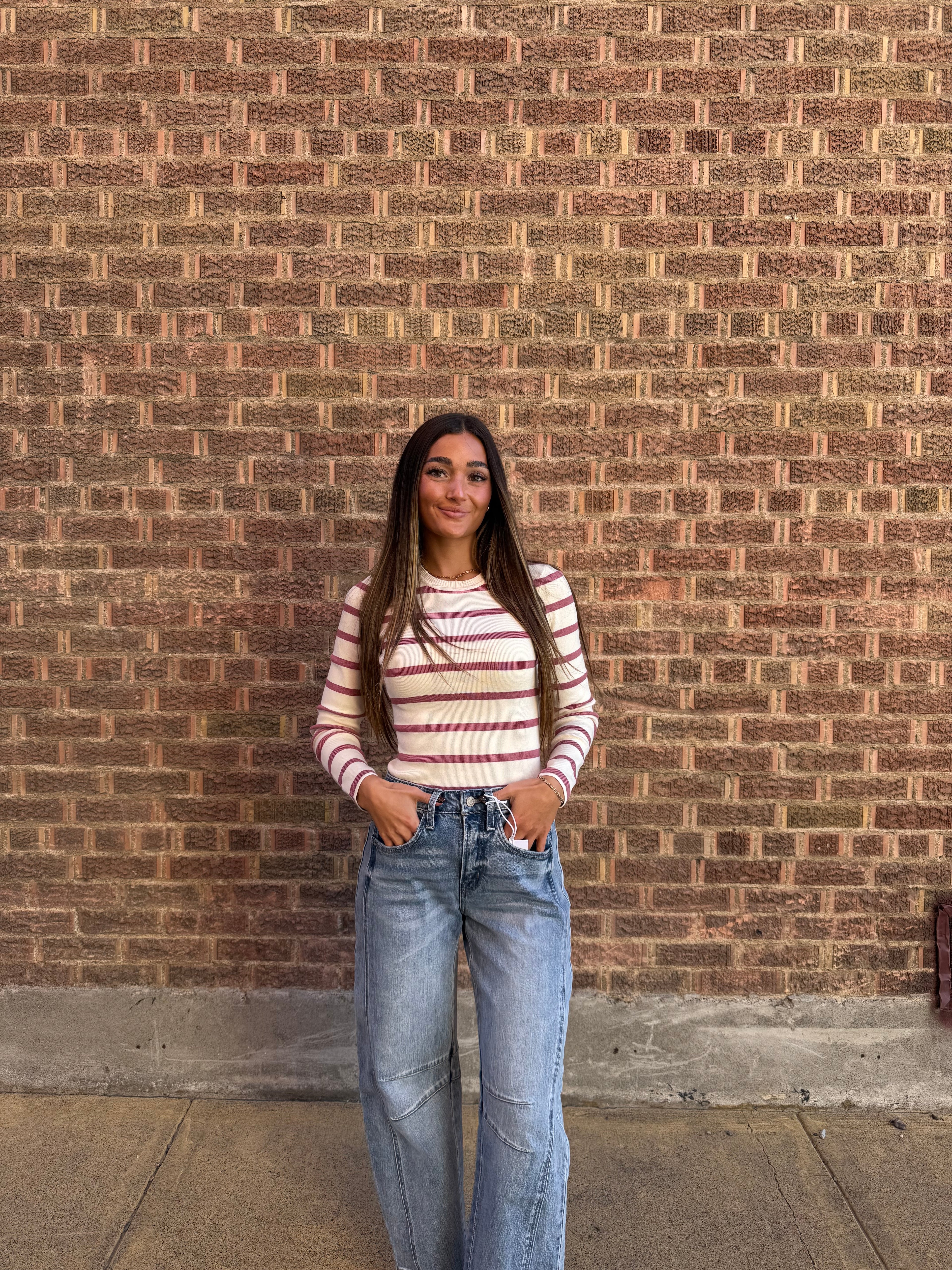 Mauve Long Sleeve Bodysuit