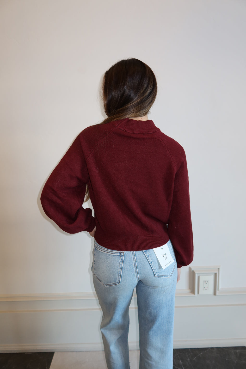 Velvet Wine Sweater