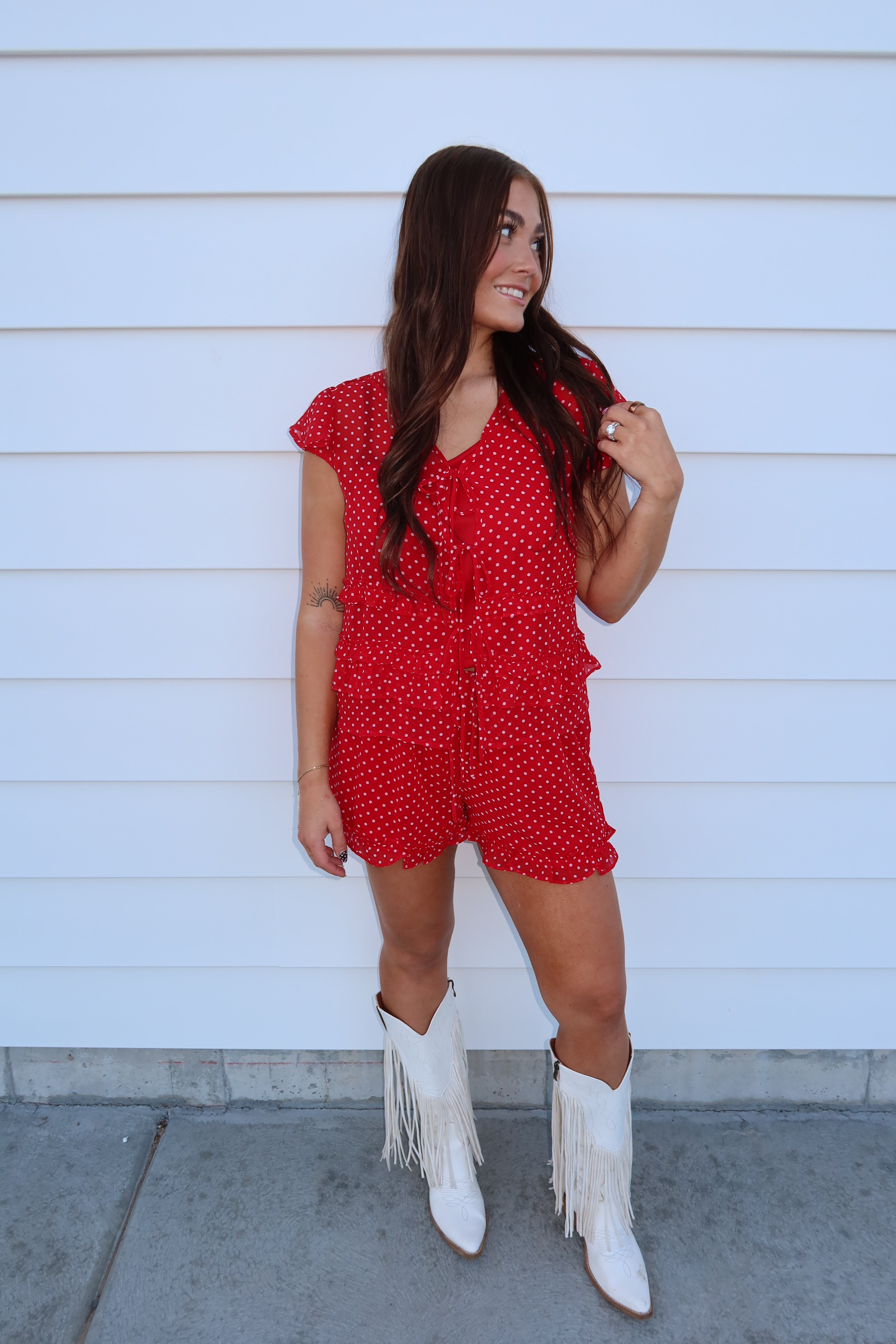 Poppy Polka Dot Set