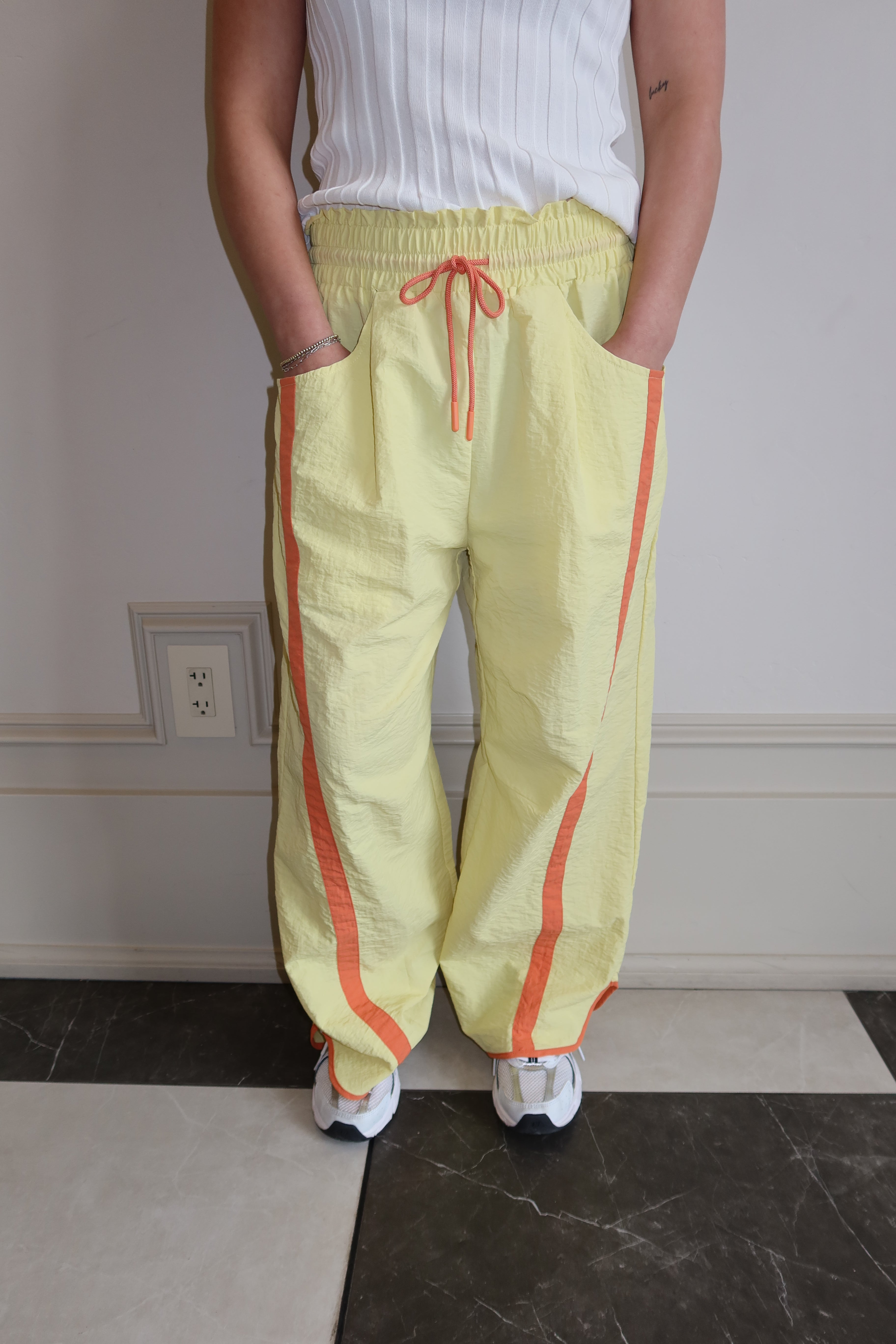 Yellow Track Pant