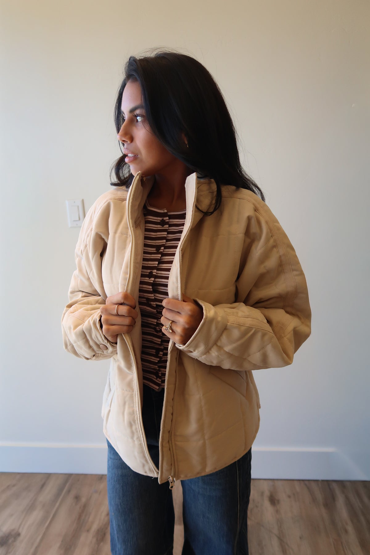 Vanilla Cloud Quilted Jacket