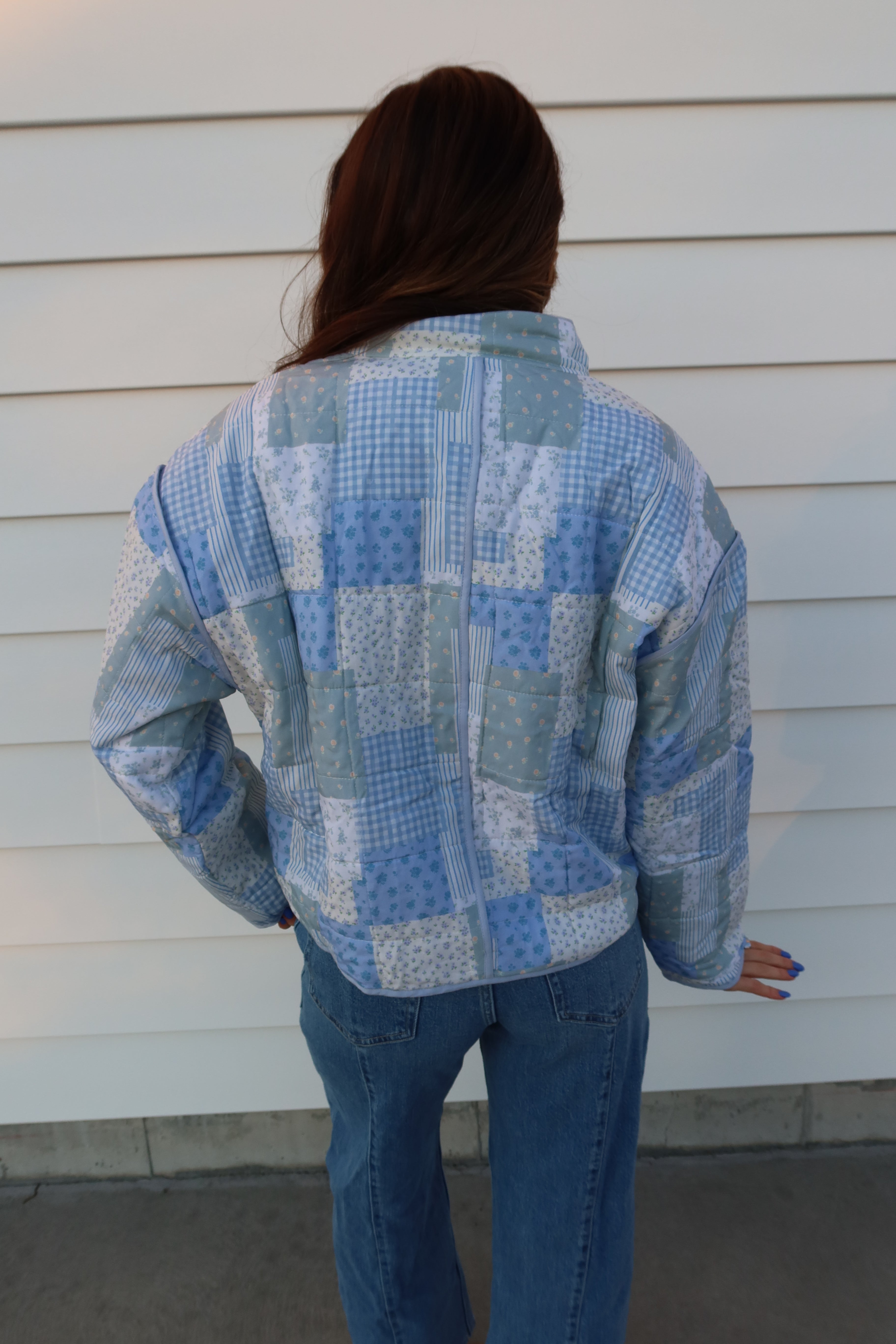 Pressed Blue Petals Jacket