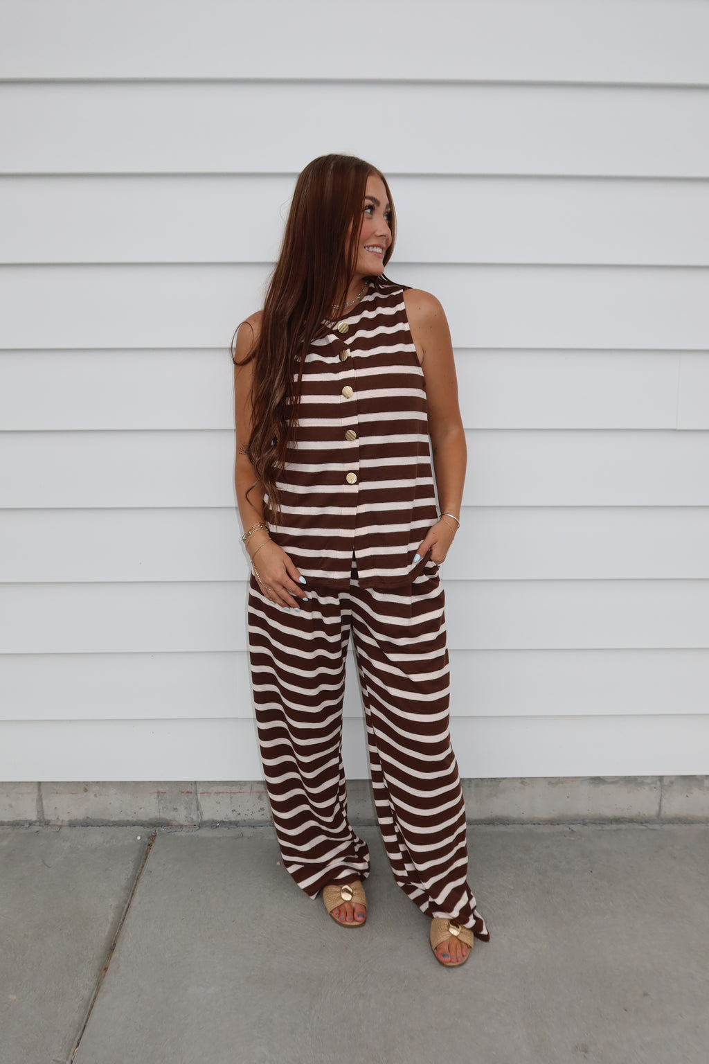 Brown Stripe Set