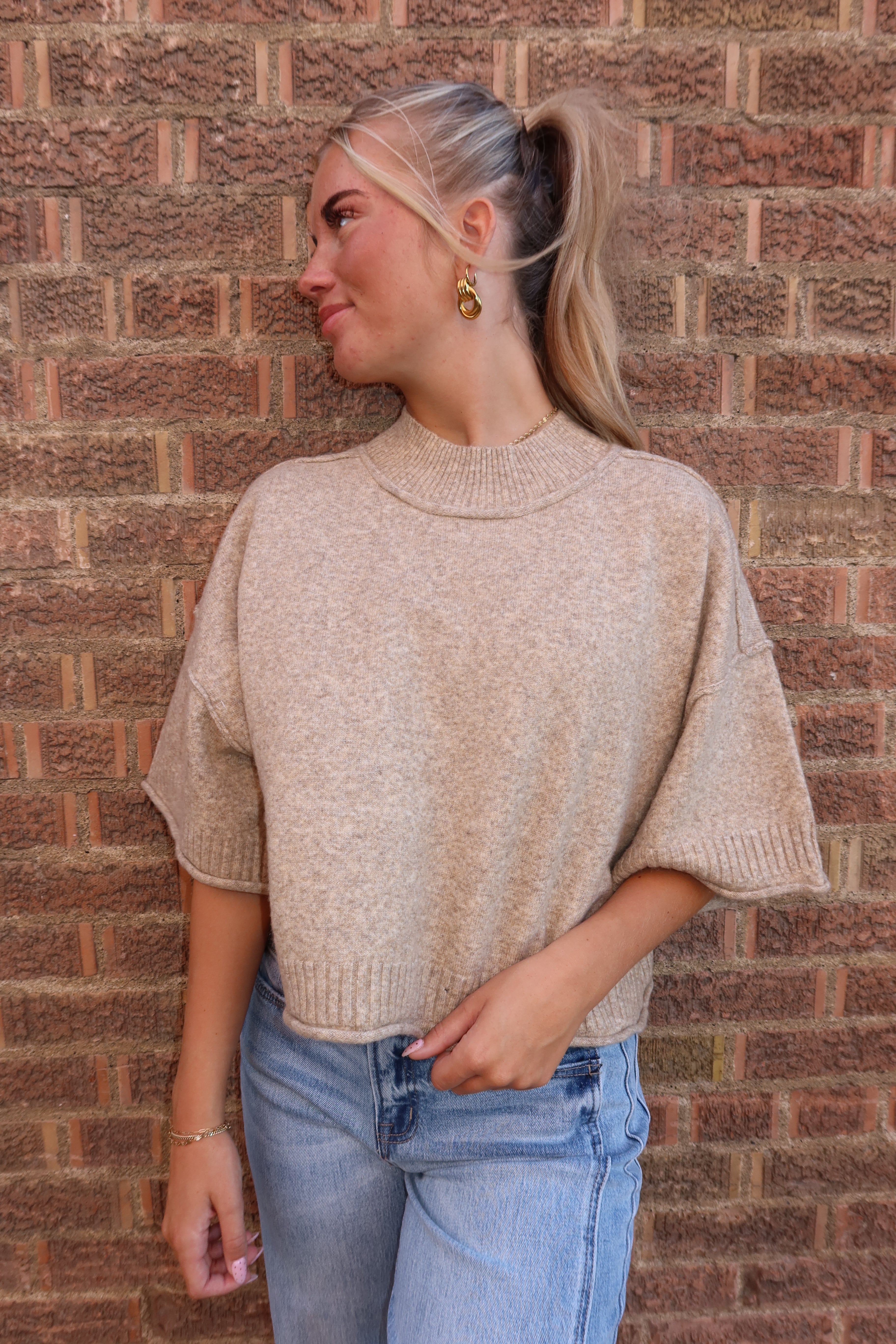 Mocha Mousse Knit Top