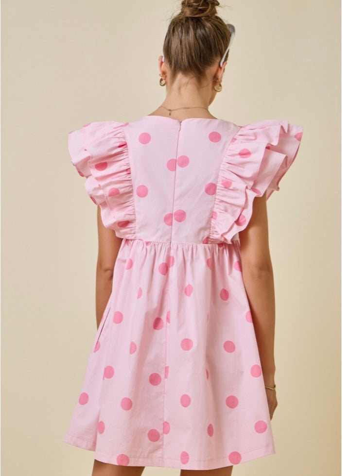Pink Polka Dot Dress