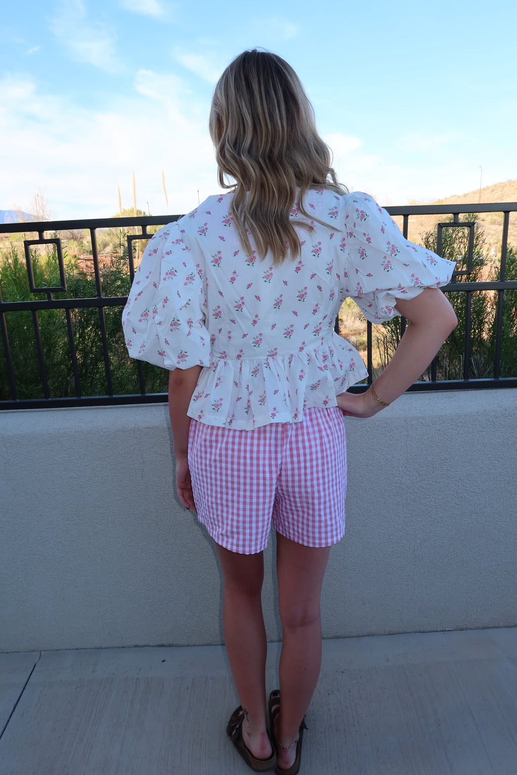 Rosé Plaid Breeze Short