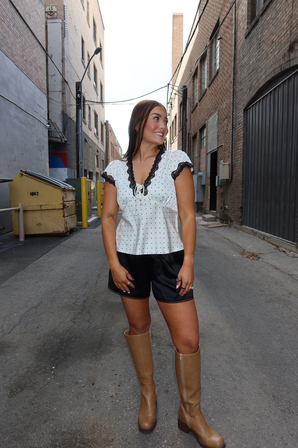 Dotted Lace Top