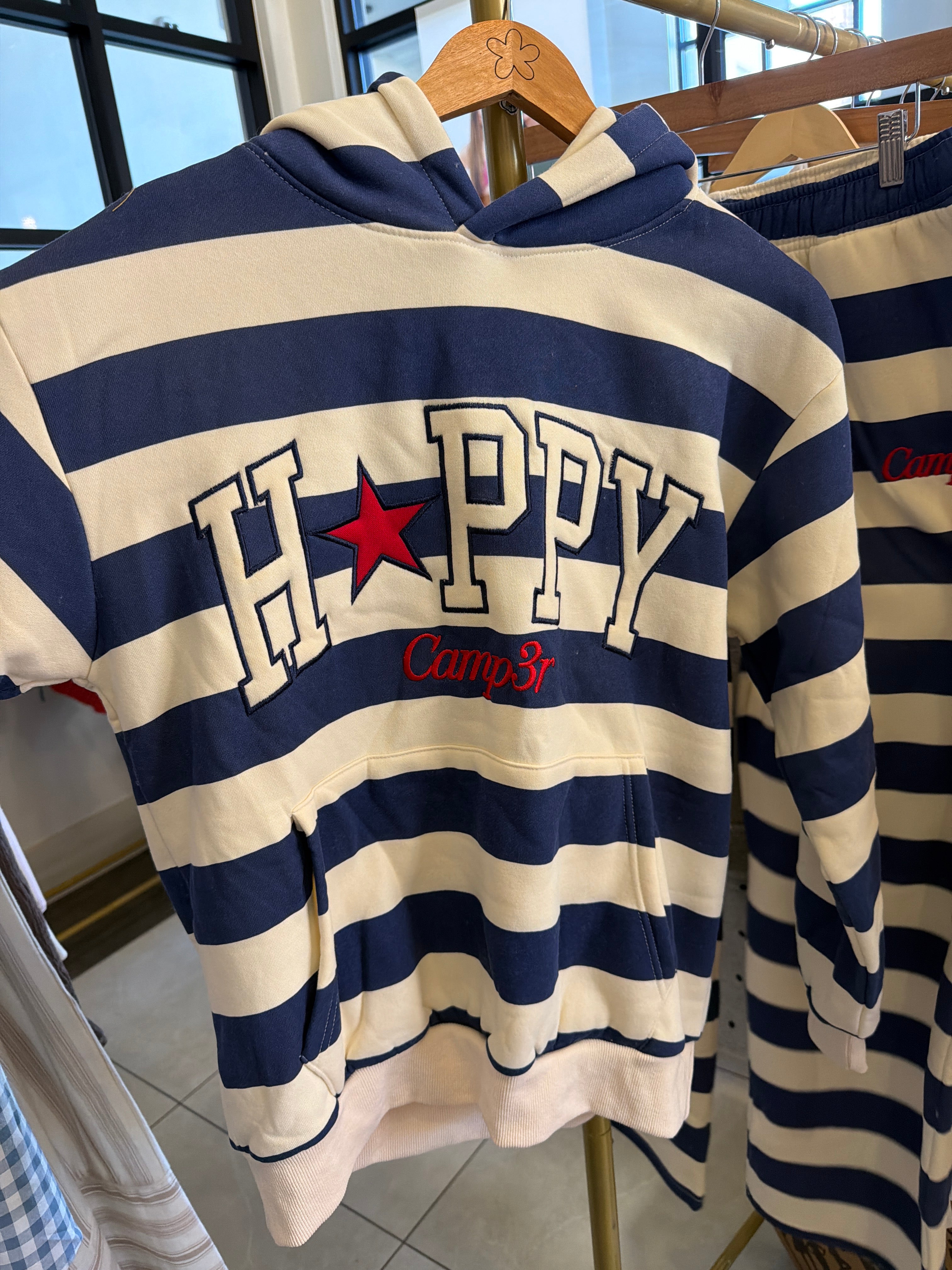 Happy Camp3r Stripe Sweatshirt