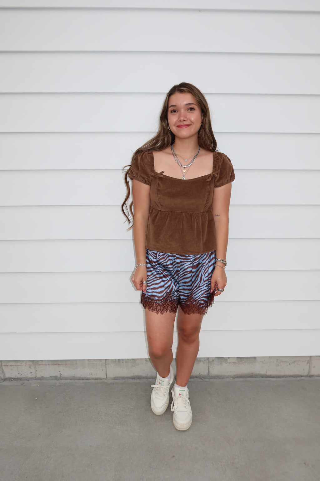 Zebra Lace Shorts