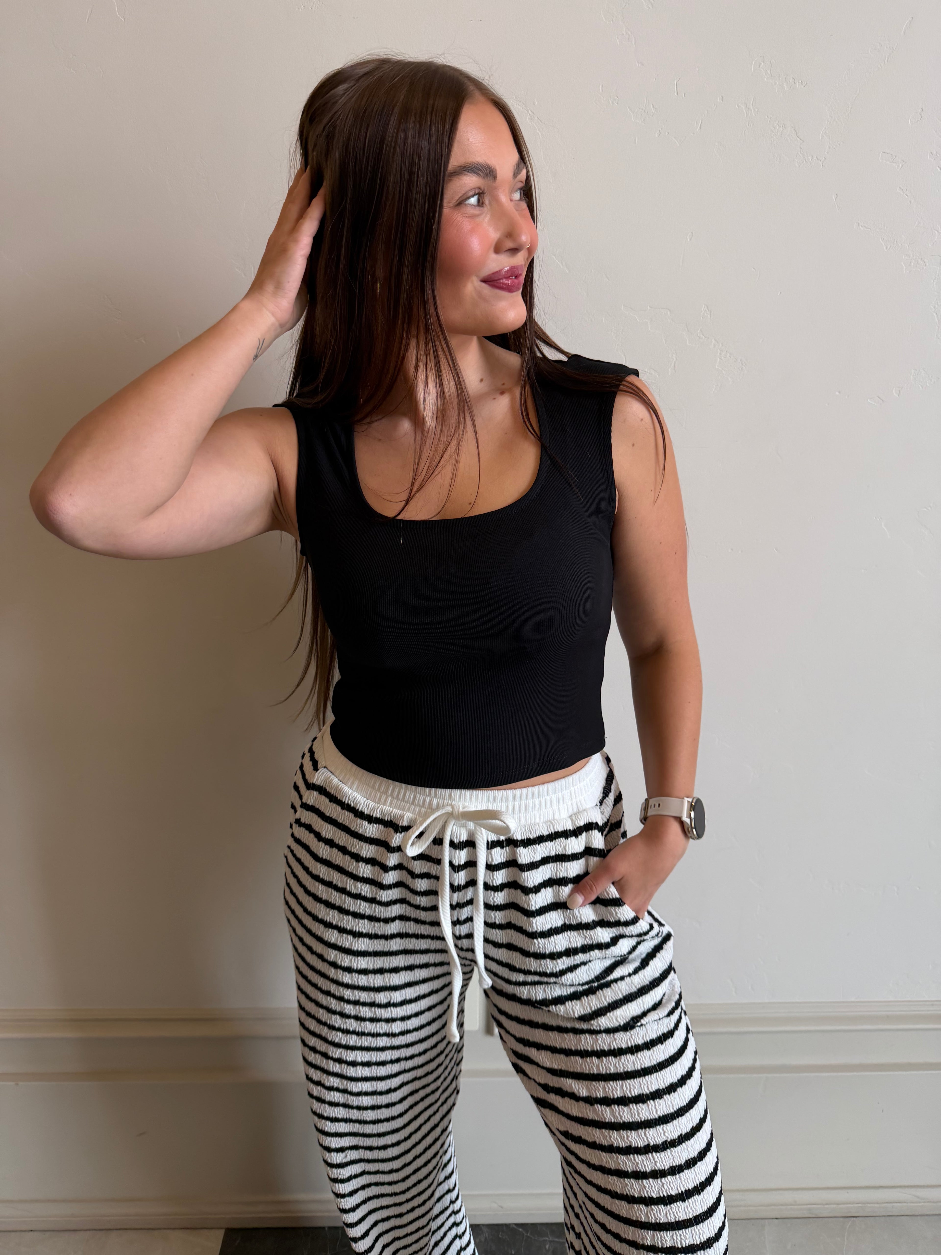 Midnight muse sculpt top