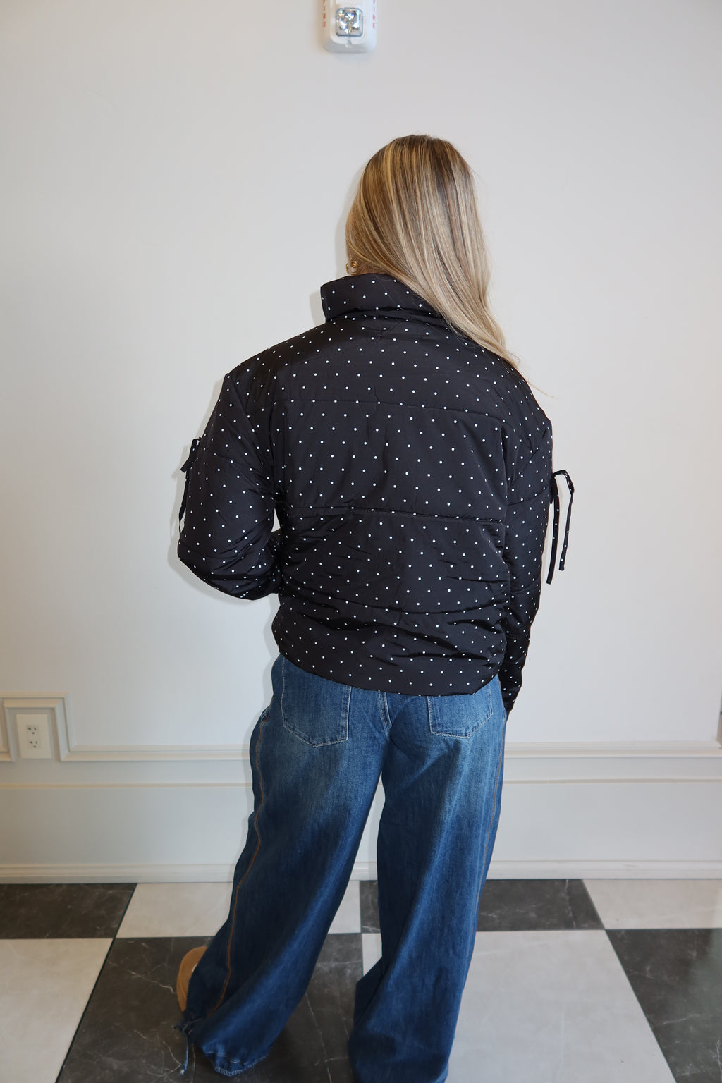 Noir Dot Classic Coat