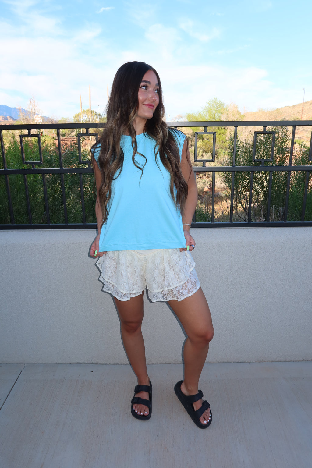 Coastal Teal Tank top