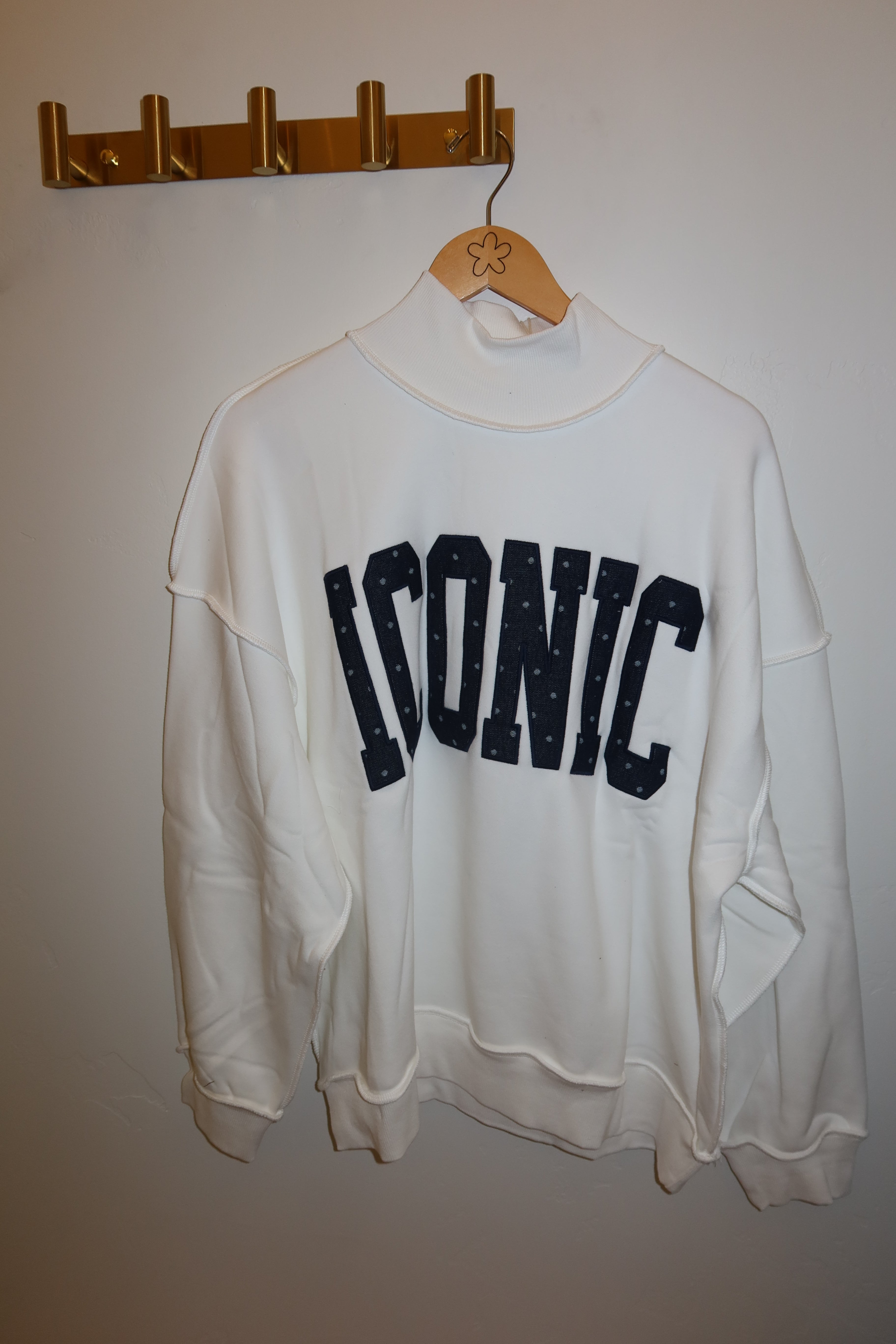 Iconic Polka Dot Mockneck