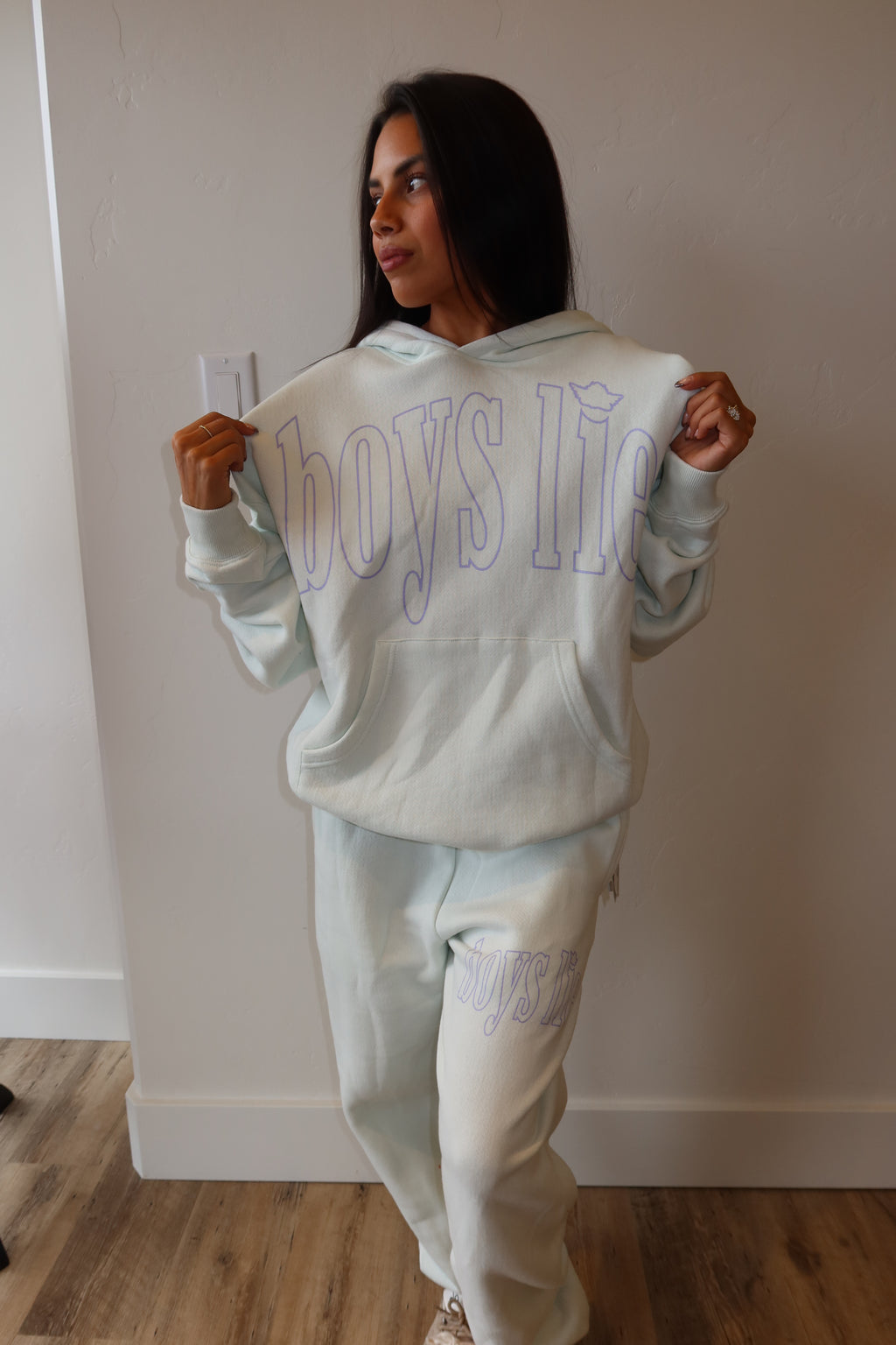 Boys lie mint hoodie