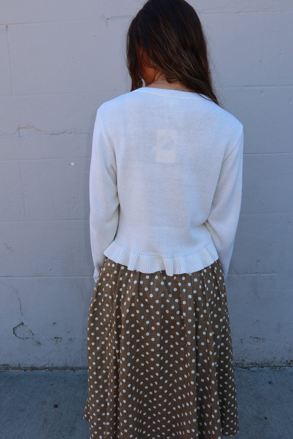 Whimsy Ruffle Knit Cardigan