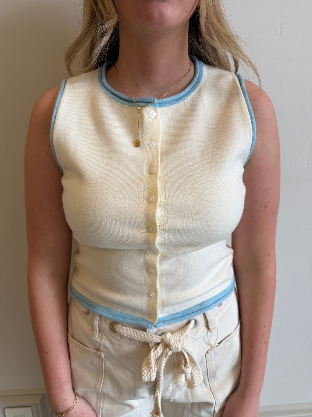 Blue Baby Wide Tank
