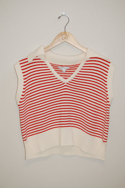 Scarlet Striped Knit Sweater