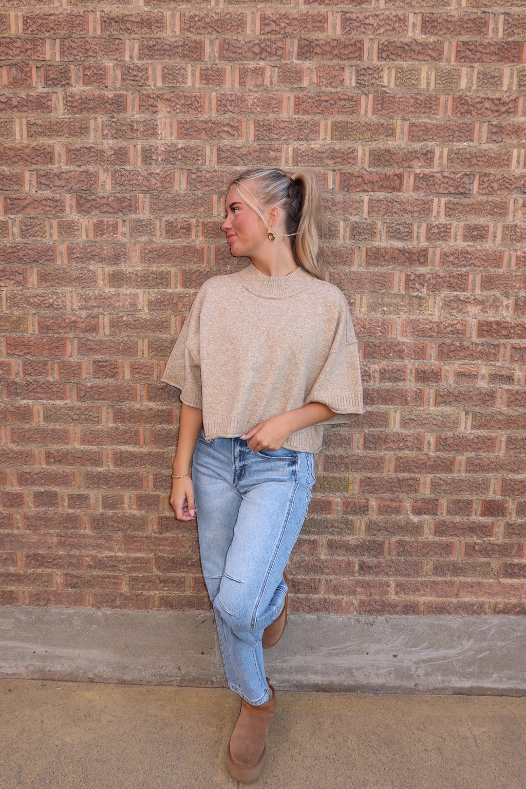 Mocha Mousse Knit Top