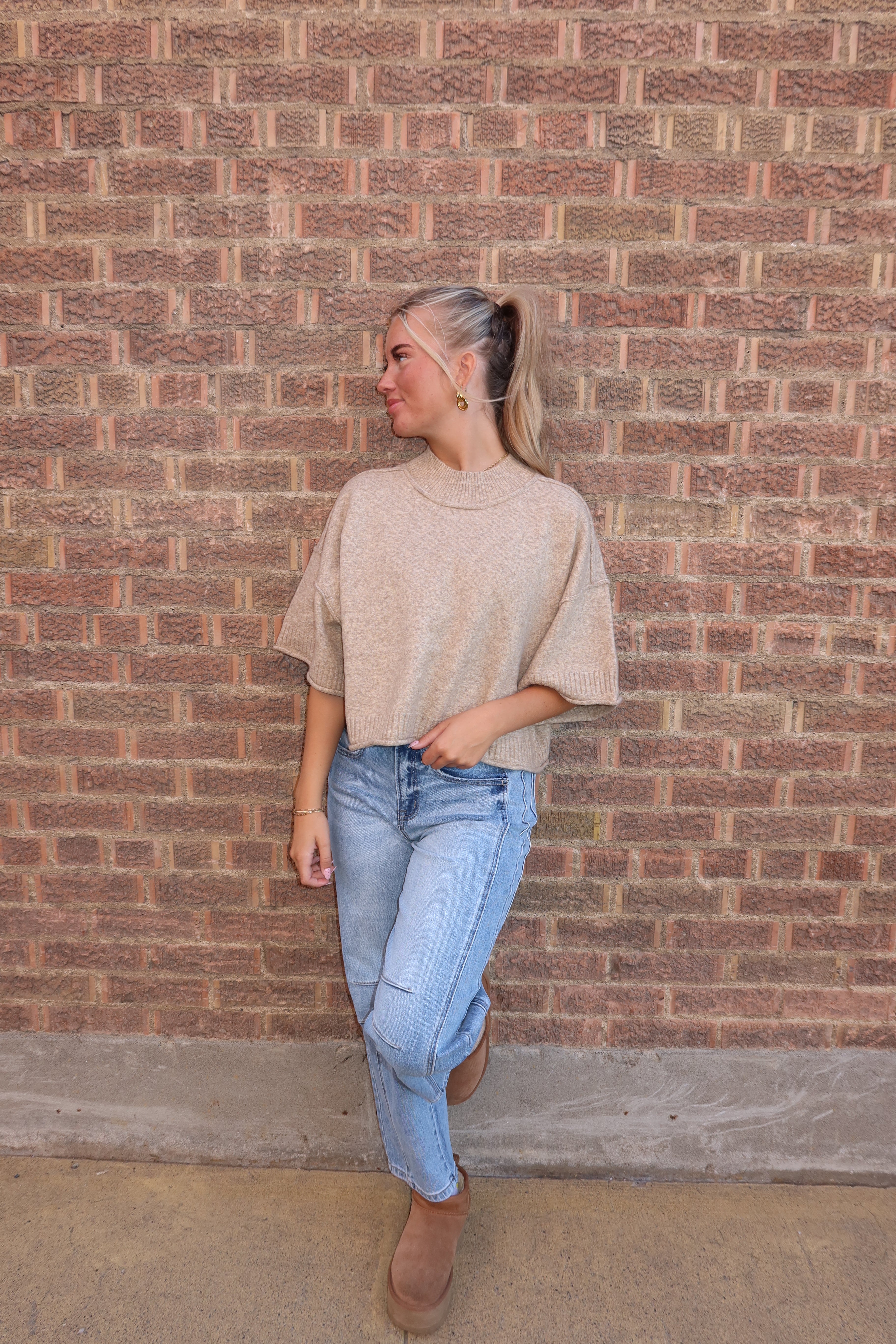 Mocha Mousse Knit Top