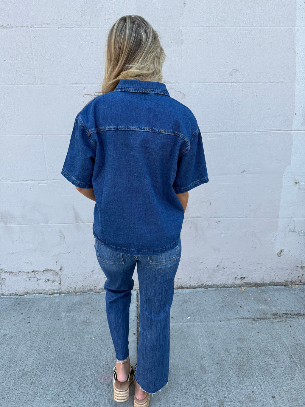 Urban Edge Denim Top