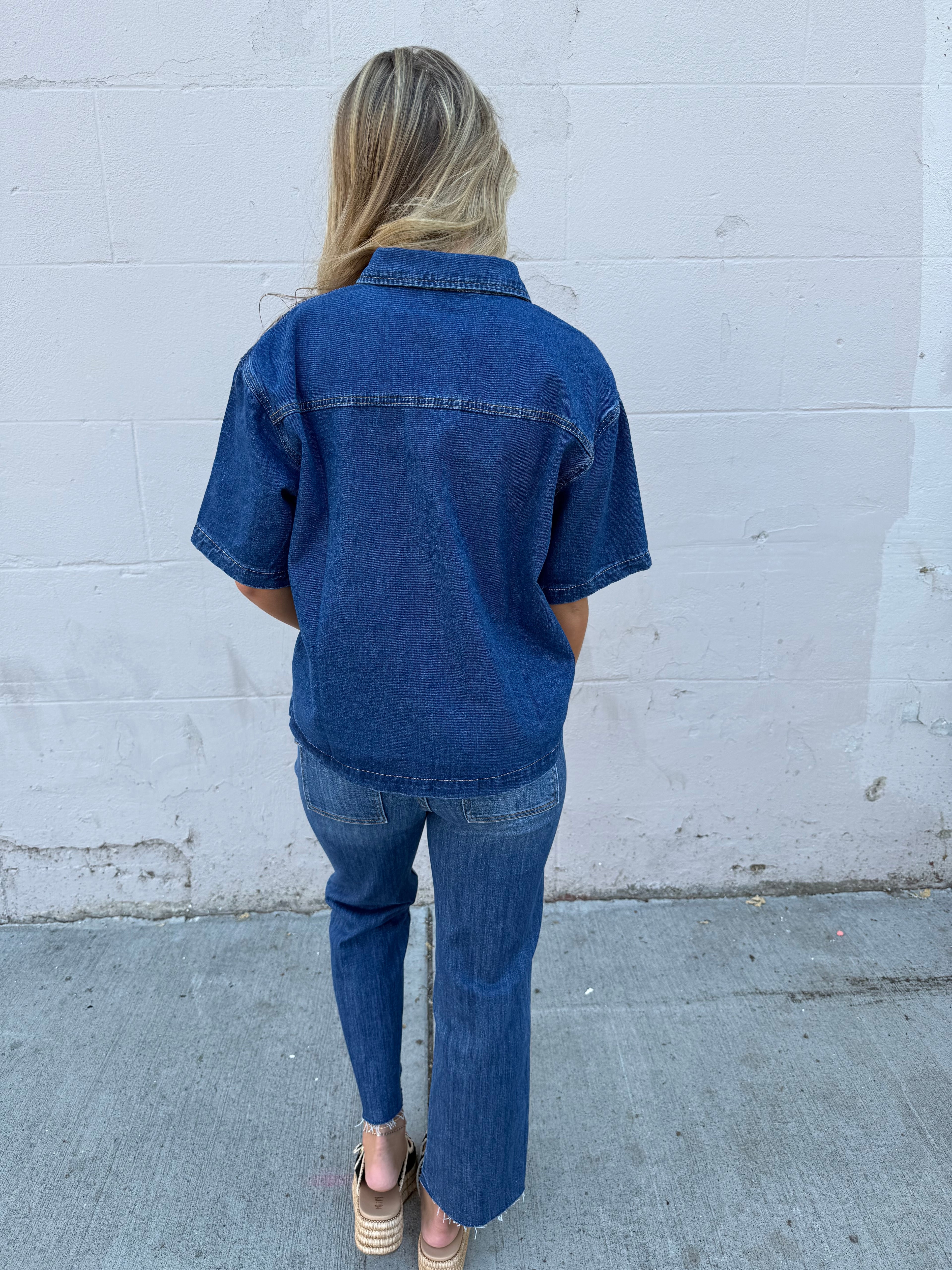 Urban Edge Denim Top
