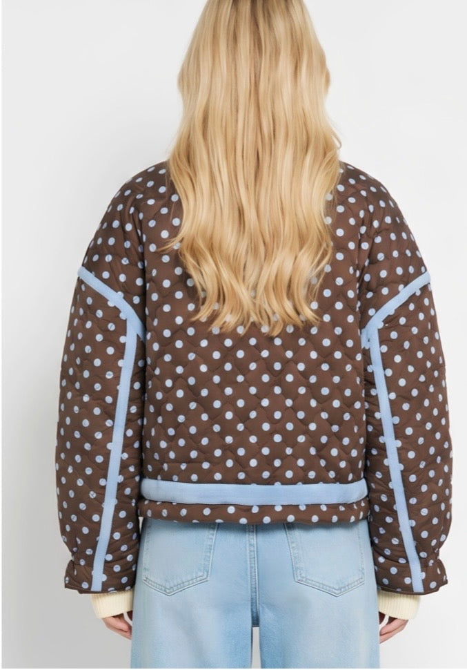 Blueberry Cocoa Puffer Jacket