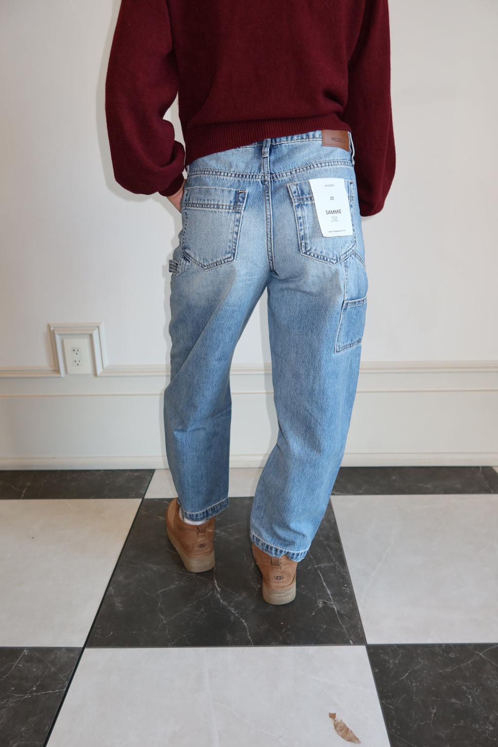 Luna Frame Barrel Jean