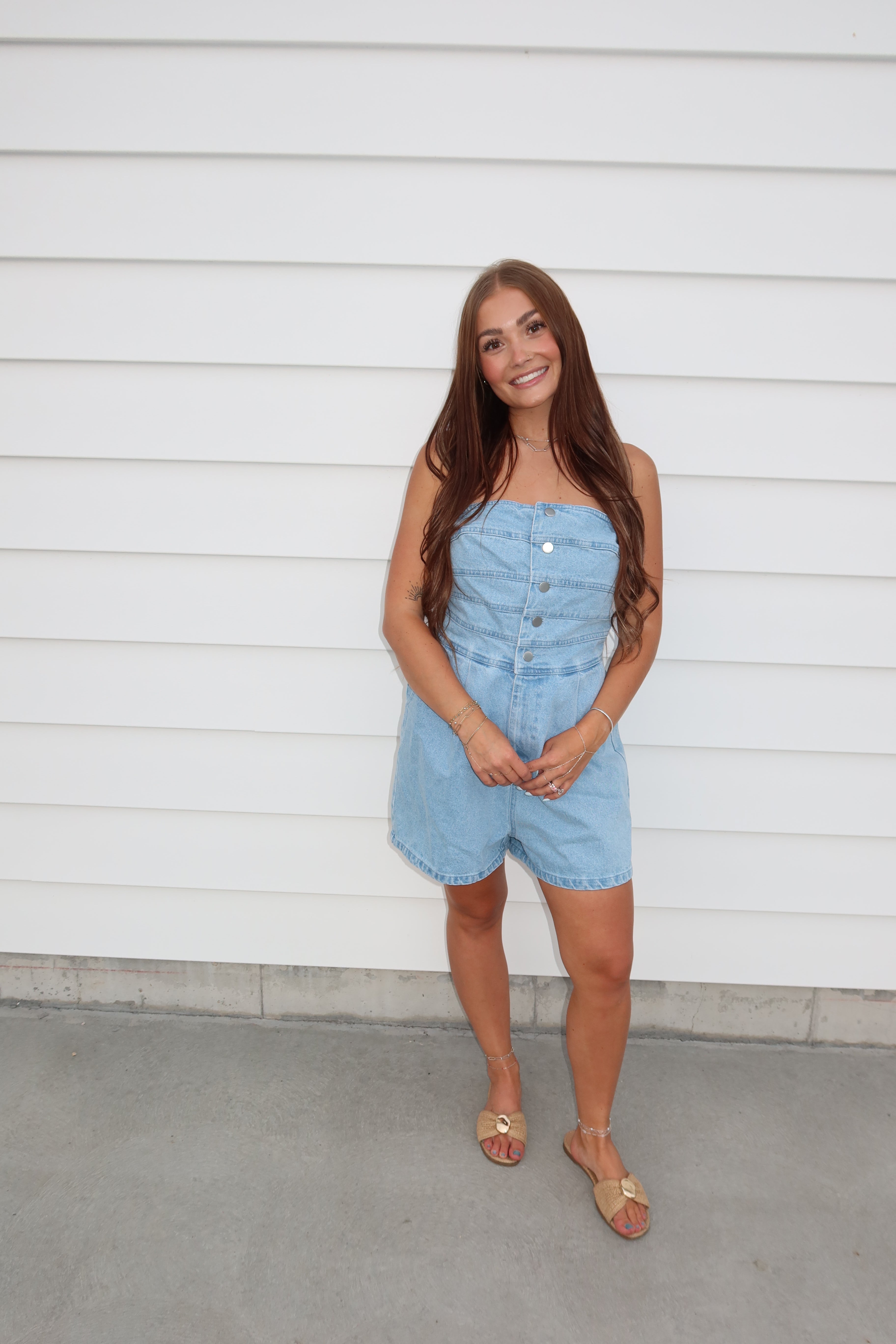 Denim Rodeo Romper